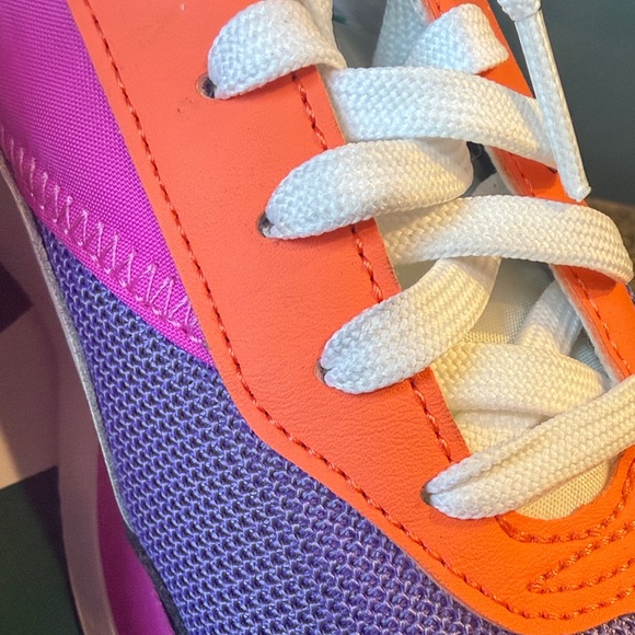 LIKE NEW Puma Women’s Colorblock Platform Sneakers - Purple/Pink/Teal/Coral - Picture 12 of 12